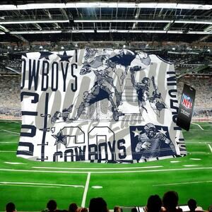 Dallas Cowboys Tube Top Womens Sz Large Allover Graphic NFL x Forever21 Football